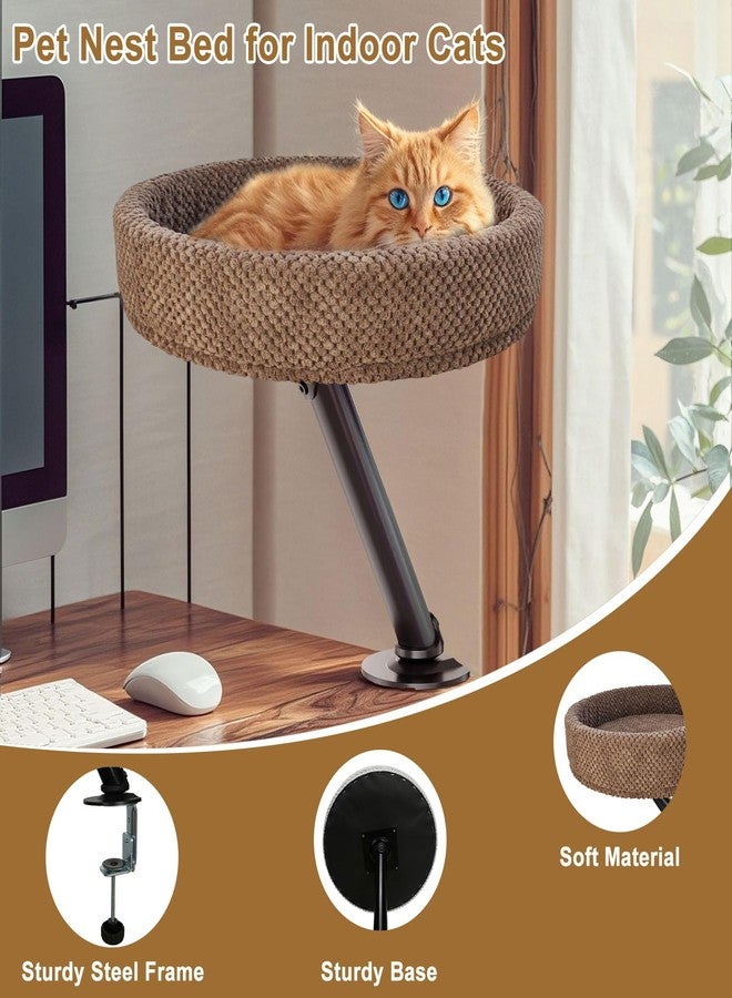 Simcat Modern Desk Cat Bed, Pet Cat Bed for Table Supports Up to 40 lbs, Removable Study Office Game Tables Indoor Cats Desk Beds - Image 3